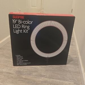 19" Bi-color LED Ring Light Kit - Black